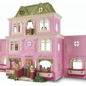 2008 Fisher Price Loving Family Grand Victorian Mansion Doll House/Furn/FamilyEC